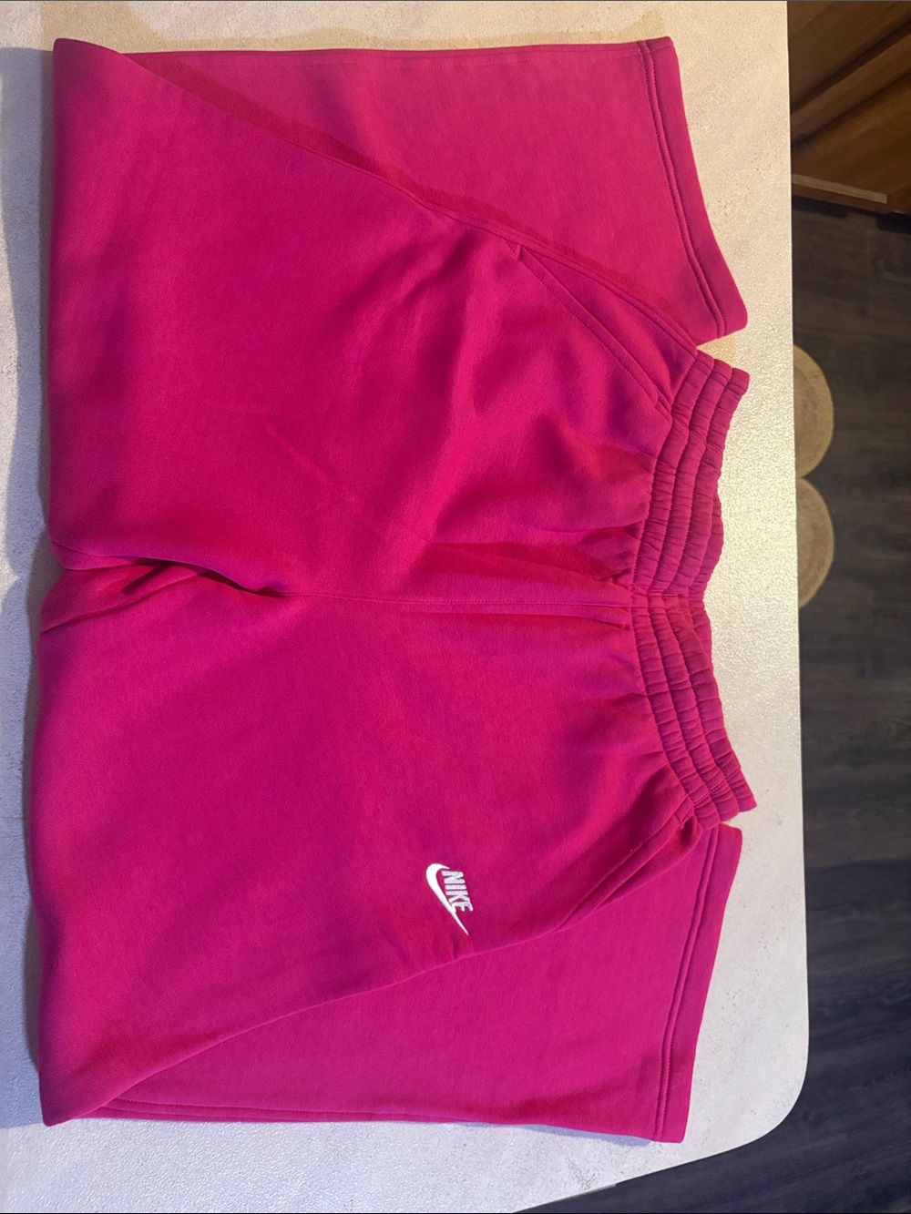 Nike straight leg sweatpants fuchsia pink
